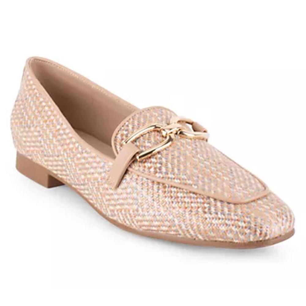 Tahari Women's Beige Patterned Loafers Size 7.5 NIB